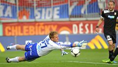 Olomouc - Viktoria Plze. Branká Olomouce Zdenk Zlámal