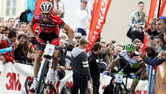 Závod horských kol Praské schody - Memoriál Roberta Bakaláe. eský cyklista Jan karnitzl