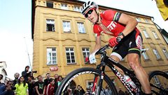 Závod horských kol Praské schody - Memoriál Roberta Bakaláe. eský cyklista Jaroslav Kulhavý