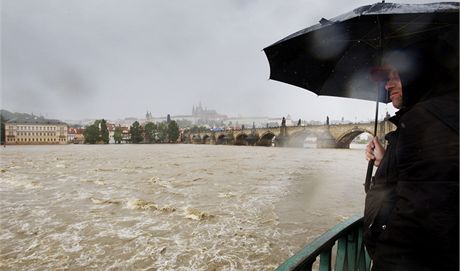 V Praze byl kvli stoupající Vltav vyhláen stav nebezpeí