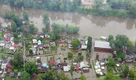 Situace v oblastech zasaených povodnmi