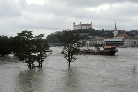 Povodn ve slovenské metropoli.