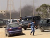 Stety demonstrant a milicí v Benghází