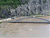 Most Edvarda Benee v Ústí nad Labem pi povodních.