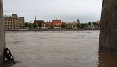 Hladina Vltavy nebezpen stoupá.