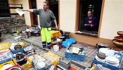 Vyklízení hotelu Selský dvr v Hostivai.