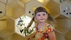 Ve druhém pate se mete vcítit do ivota vely v úlu.