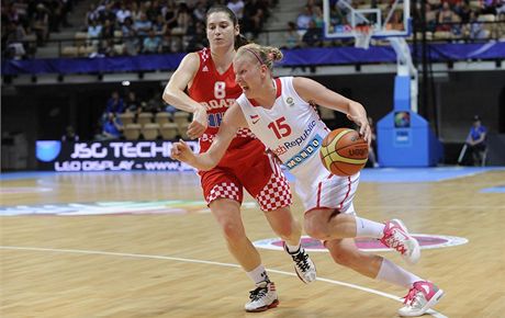 Zápas MS basketbalistek: esko - Chorvatsko.