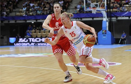 Zápas MS basketbalistek: esko - Chorvatsko.