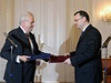 Prezident Milo Zeman pijímá demisi Petra Nease.