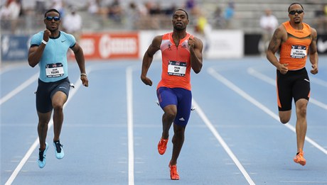 Tyson Gay uprosted.