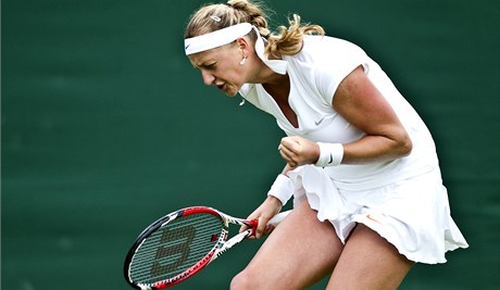Petra Kvitová vyhrála první zápas na Wimbledonu 2013.