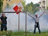 Konání protestní shromádní poadatelé ohlásili na eskobudjovické námstí Pemysla Otakara II. Na sídliti Máj se po poledni konalo Shromádní za lepí sousedské vztahy.