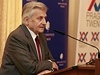 Exprezident Evropské centrální banky Jean-Claude Trichet na konferenci Prague Twenty.