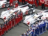 Závodní týmy ped startem Le Mans 2013.