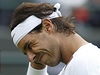 Rafael Nadal vypadl v 1. kole Wimbledonu 2013.