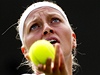 Petra Kvitová vyhrála první zápas na Wimbledonu 2013.
