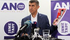 Andrej Babiš na tiskové konferenci politického hnutí Ano.   | na serveru Lidovky.cz | aktuální zprávy