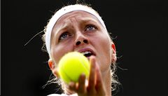 Petra Kvitová vyhrála první zápas na Wimbledonu 2013.