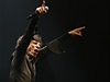 Mick Jagger bhem koncertu v Glastonbury
