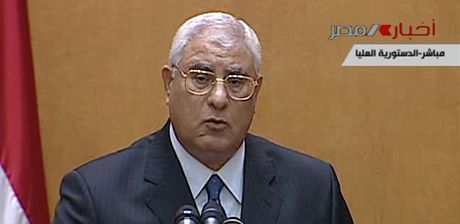 Adlí Mansúr je novým prozatímním prezidentem Egypta.