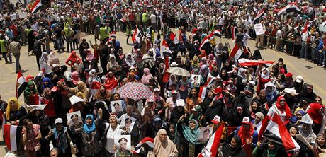 Demonstrace v Egypt. 