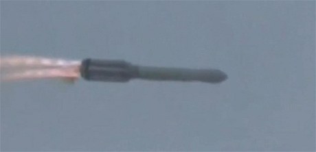Ruská raketa Proton-M pi technickém selhání.