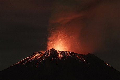 Mexický vulkán Popocafepetl