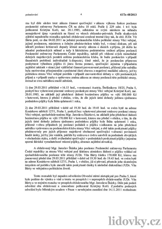 Usnesení Mstského soudu v Praze