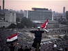 Egypttí demonstranti na námstí Tahrír