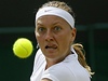 Petra Kvitová bojuje ve Wimbledonu o tvrtifnále.