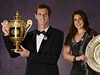 Vítzové Wimbledonu 2013. Murray a Bartoliová.