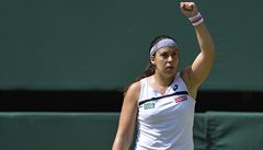 Marion Bartoliová ve finále Wimbledonu