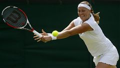 Petra Kvitová bojuje ve Wimbledonu o tvrtifnále.