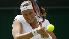 Petra Kvitová bojuje ve Wimbledonu o tvrtifnále.