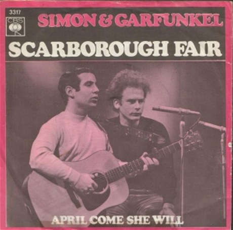 Singl Simona a Garfunkela s písní Scarborough Fair