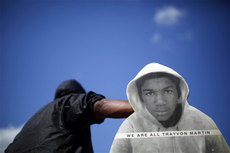 My vichni jsme Trayvon Martin, hlásá tento demonstrant