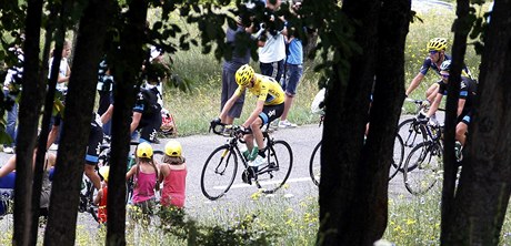 19. etapa. Ve lutém je Chris Froome