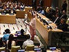 Malalaj pi projevu v sídle OSN