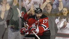 Ruský hokejista Ilja Kovaluk v dresu New Jersey Devils
