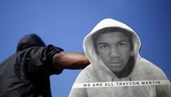 My vichni jsme Trayvon Martin, hlásá tento demonstrant