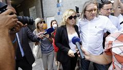 Jana Nagyová byla po propu�t�ní z v�znice zna�n� rozru�ená.