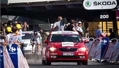 Ji�í Je�ek jako p�edjezdec na Tour.