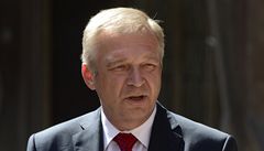Ministr Picek před novináři po výslechu ke kauze Nagyová