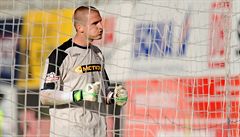 Branká Václav Hladký z Brna se raduje po remíze v Jablonci