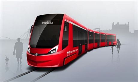 Nové tramvaje Dopravního podniku Bratislava.