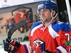 Nathan Oystrick v dresu HC Lev Praha v KHL.