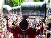 Kladno slavilo Stanley Cup. Pivezl ho rodák Frolík.