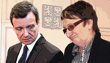 David Rath a Ivana Sala�ov�. Sv�dectv� Sala�ov� Rathovi u soudu p�it�uje.