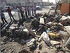 Iráané ve mst Kerbala pozorují následky bombového útoku